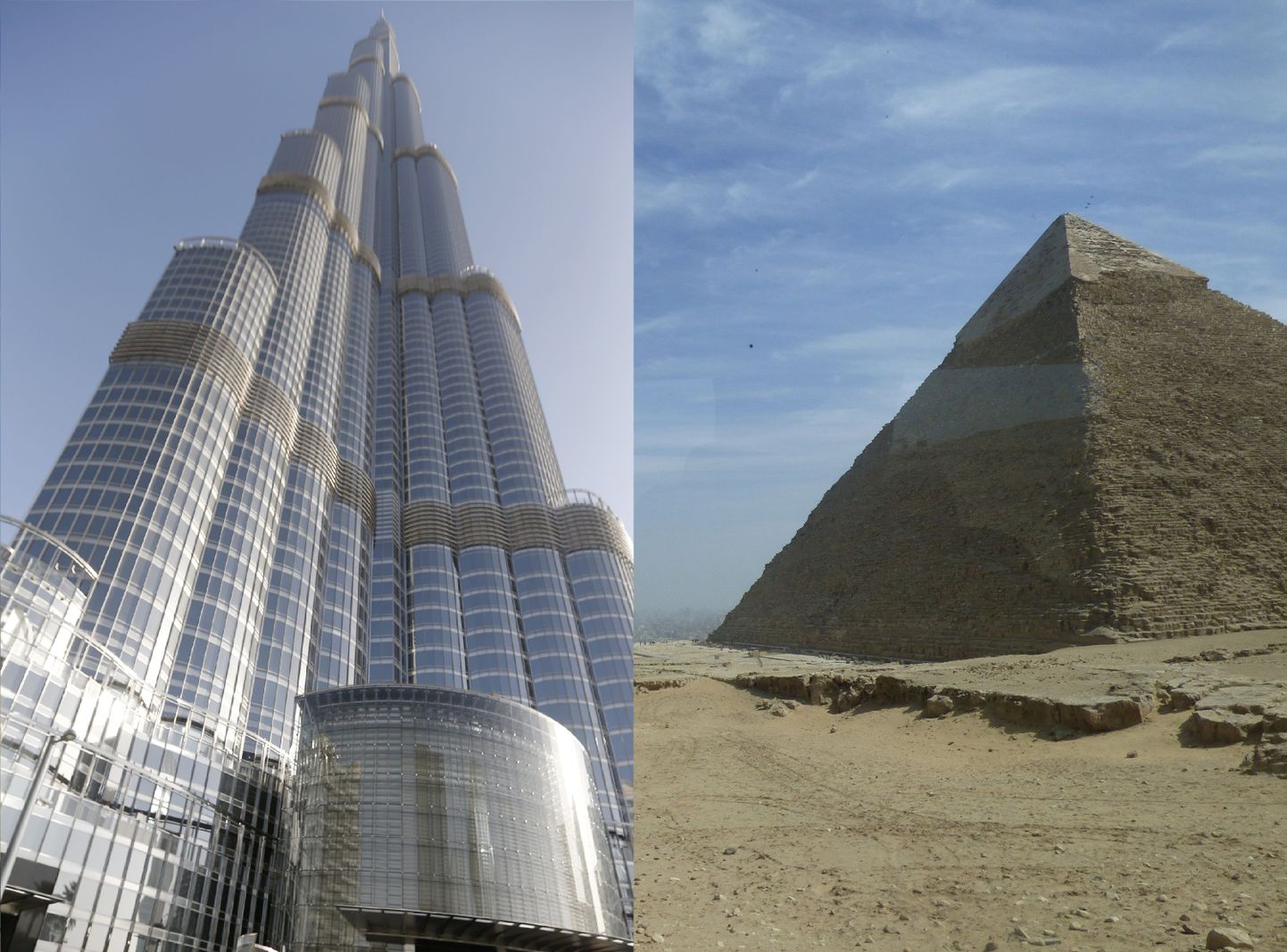 Burj Khalifa ja püramiid