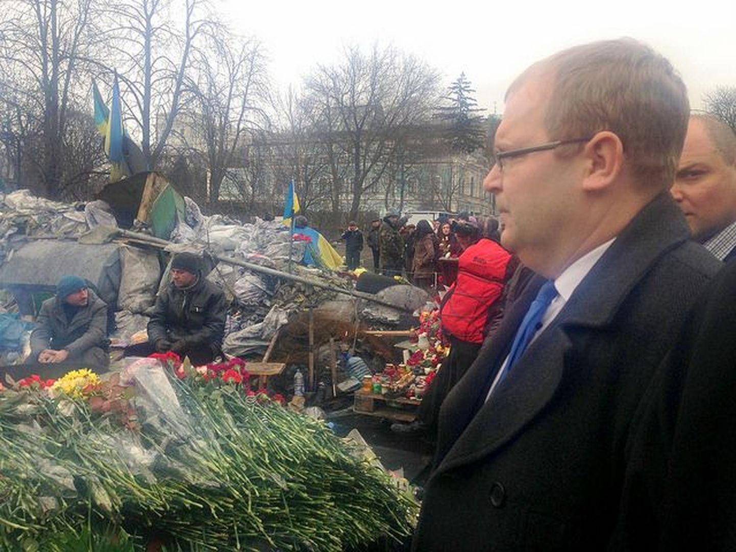 Välisminister Urmas Paet teisipäeval Kiievis.