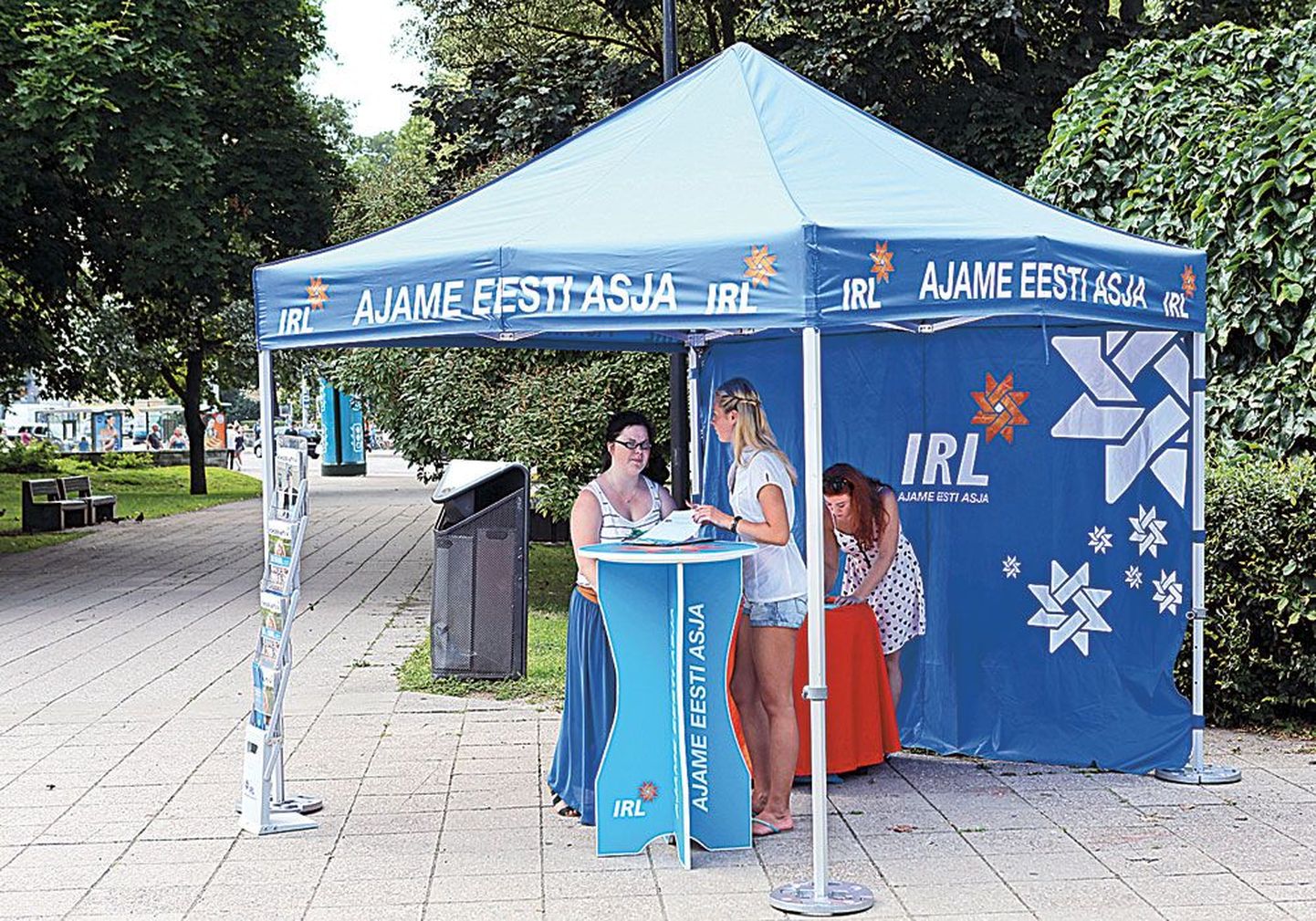 Кампания IRL в таллиннском парке Таммсааре