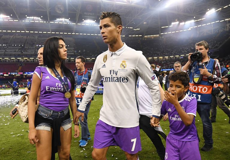 Cristiano Ronaldo, Georgina Rodriguez ja Cristiano Ronaldo Jr