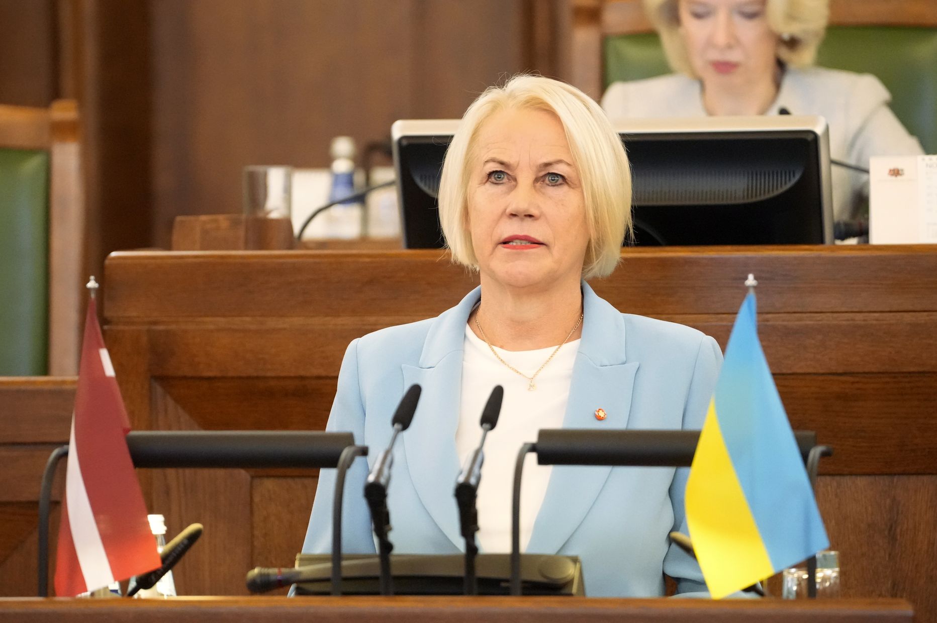 14. Saeimas deputāte Līga Kozlovska.