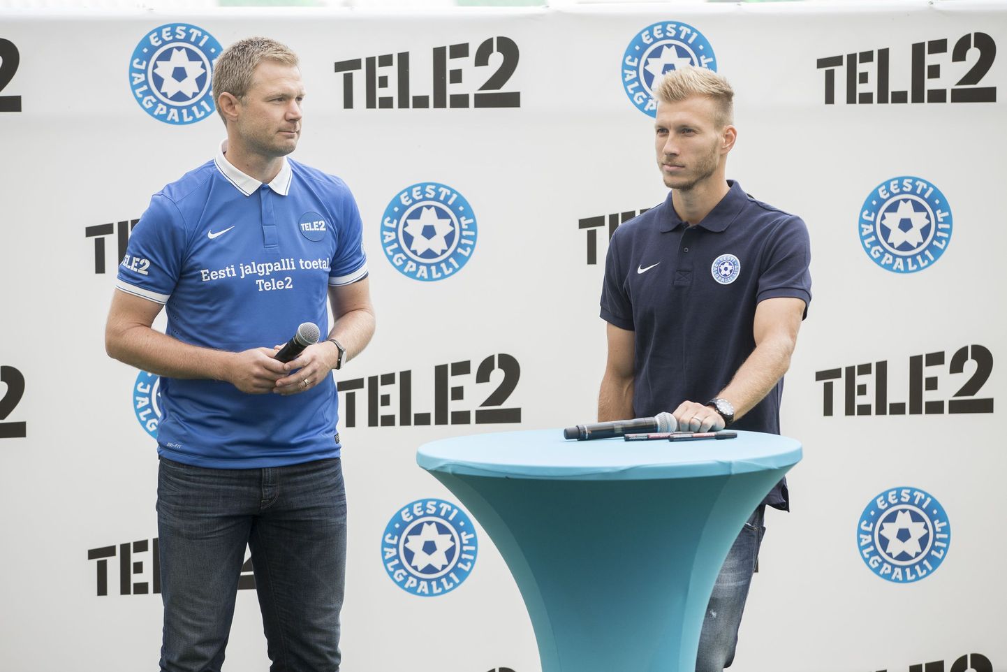 Eesti koondise peatreener Magnus Pehrsson ja tiimi kapten Ragnar Klavan.