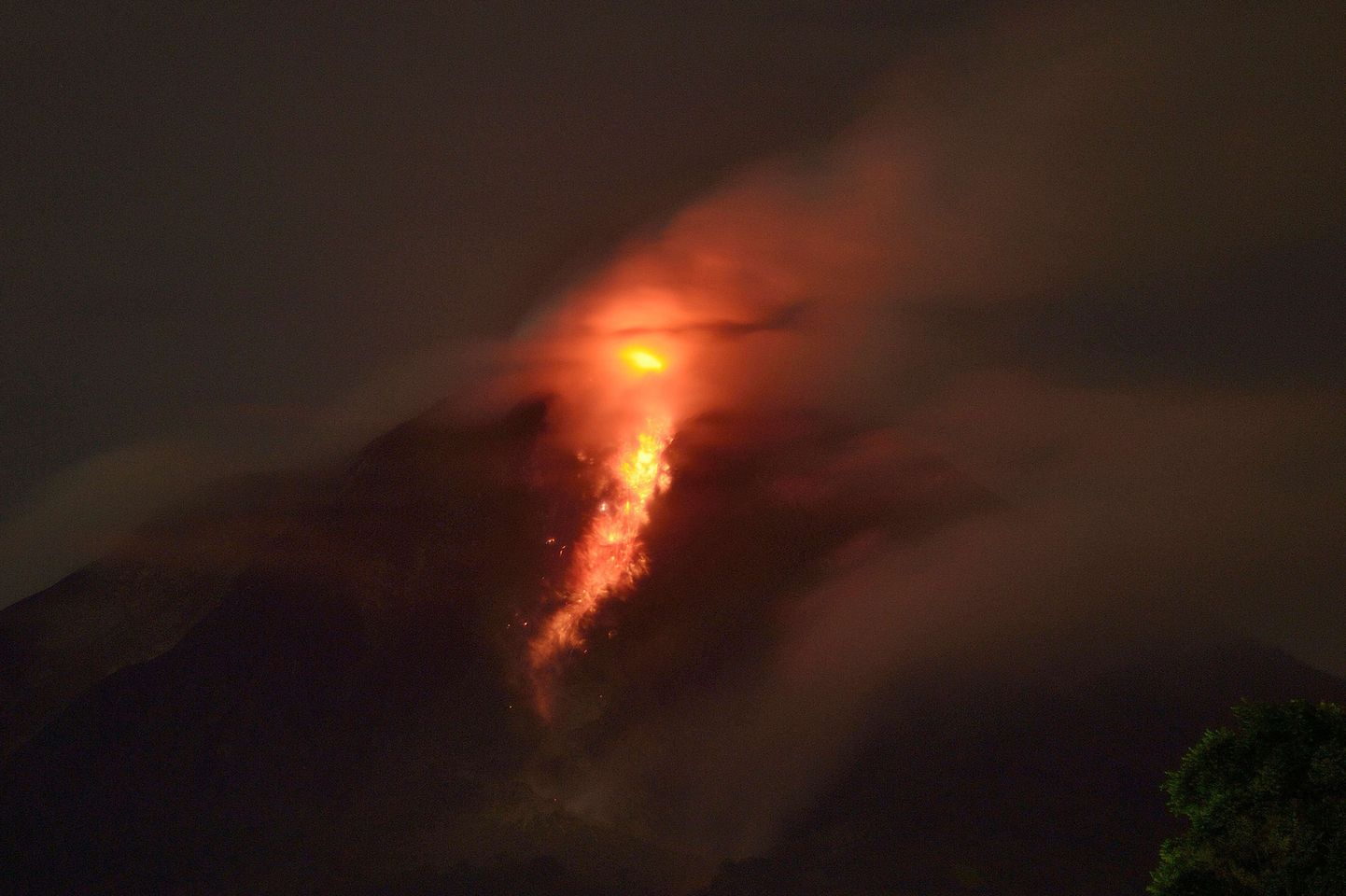 Pursakv Sinabungi vulkaan.