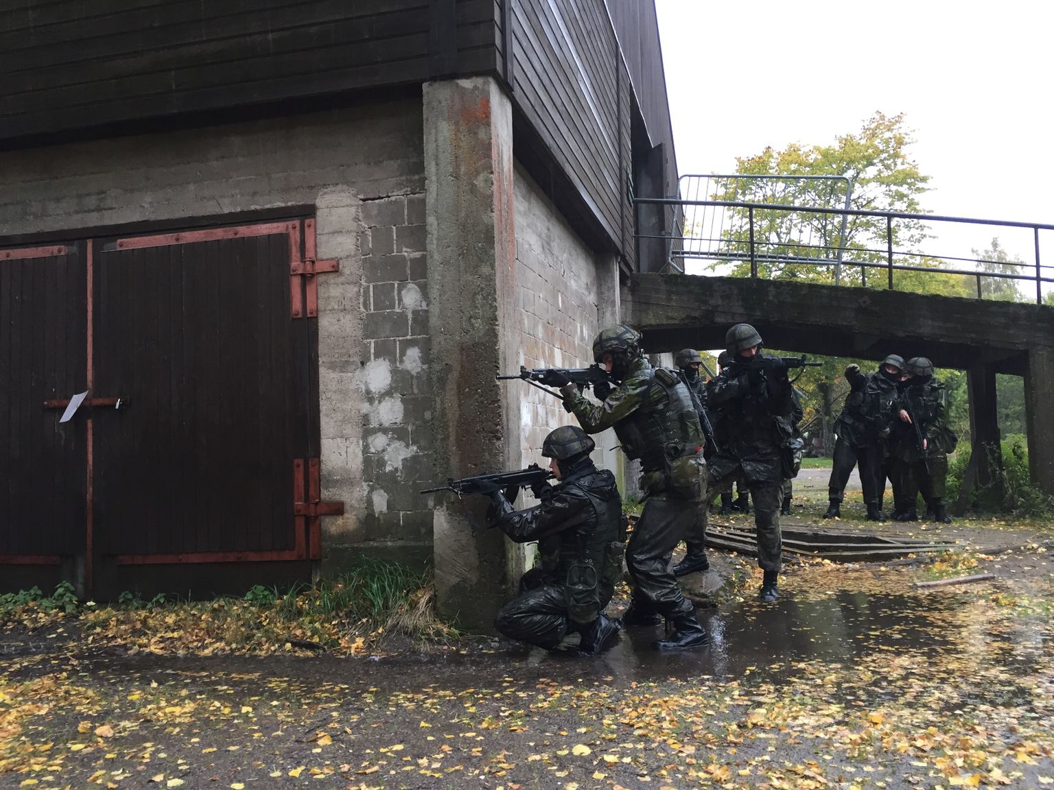 Soome ajateenijad õppustel.