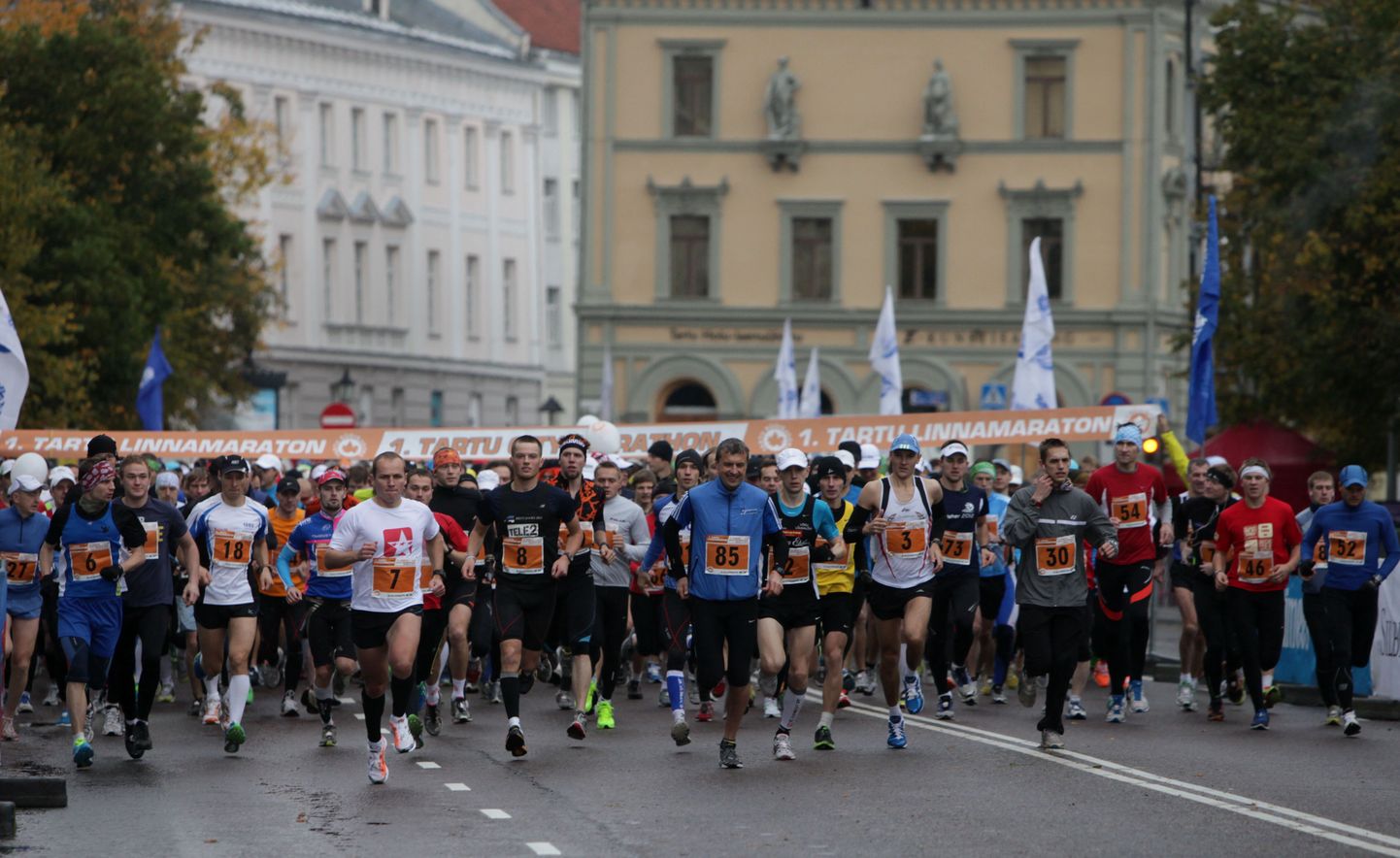Esimese Tartu Linnamaratoni start.