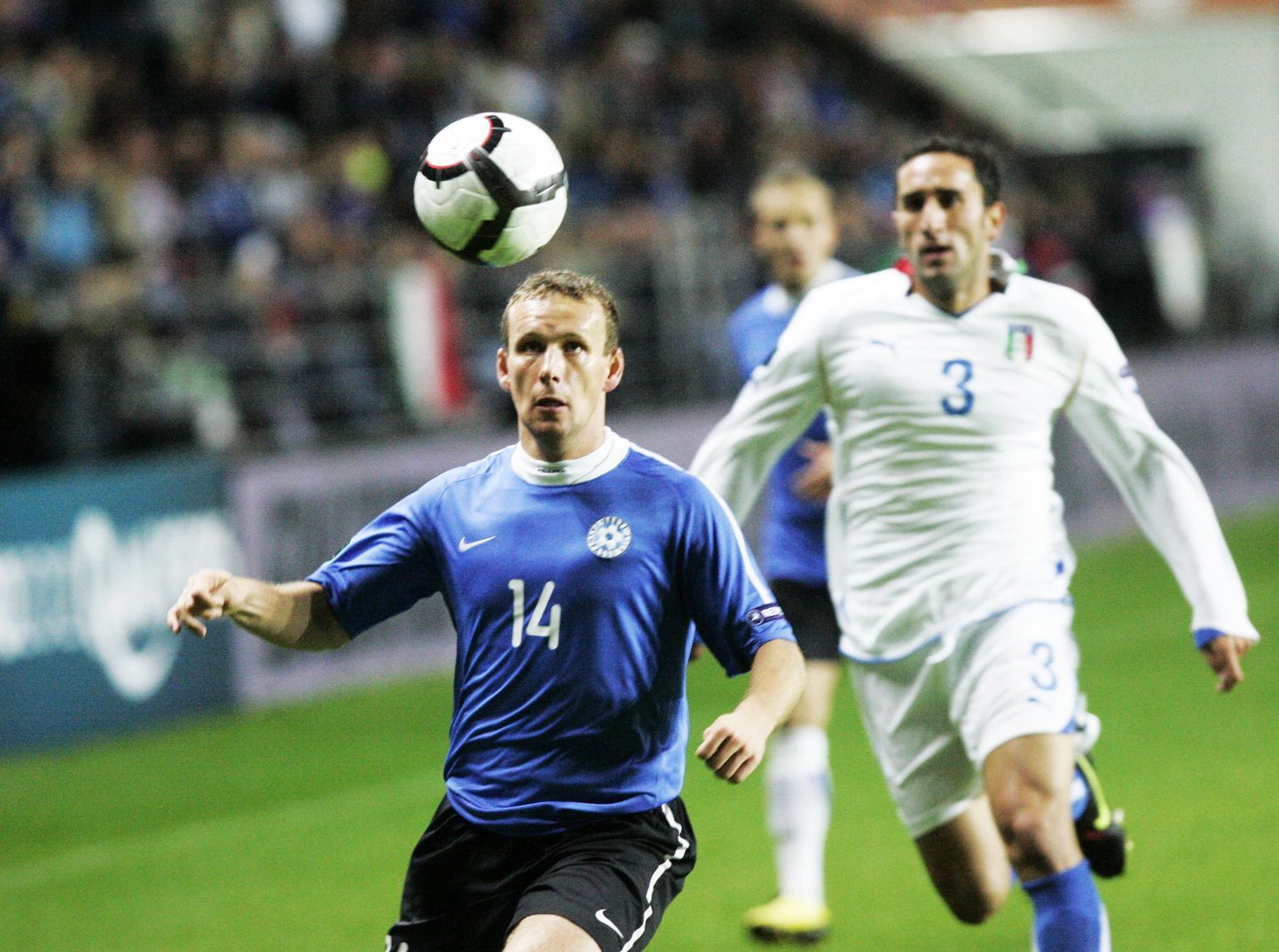 Константин Васильев в матче со сборной Италии.