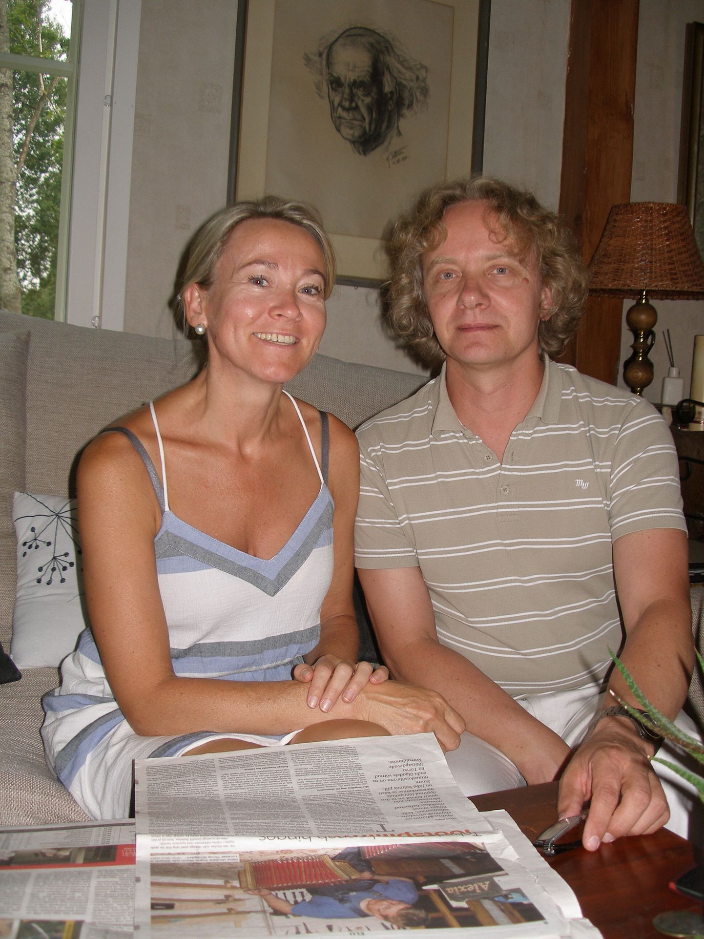 Nüüdseks juba 24 aastat Soomes elanud Lea ja Jaak Luts oma hubases kodus.