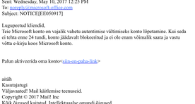 Hoiatus! Microsofti nimel saadetakse õngitsuskirju