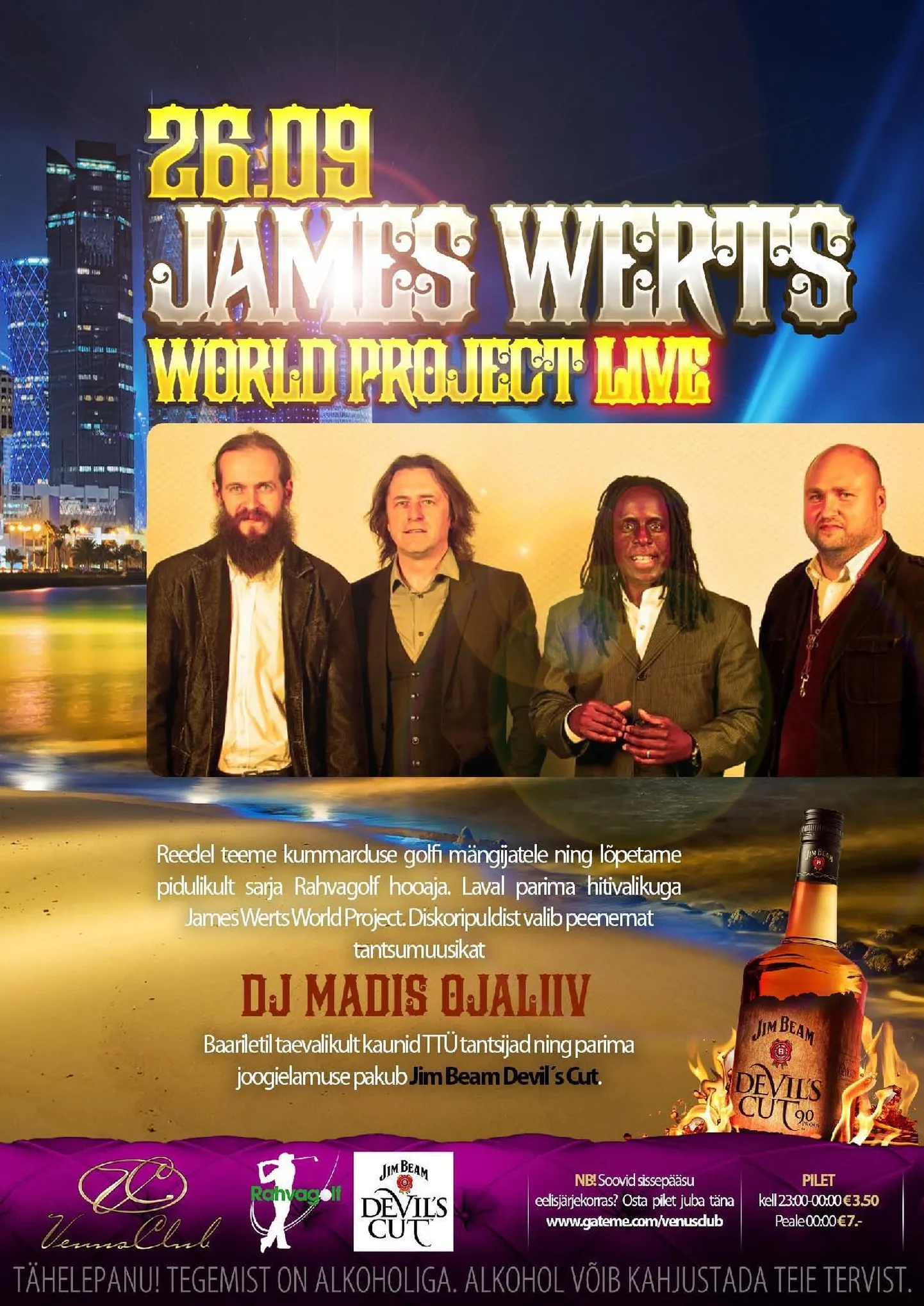 JAMES WERTS WORLD PROJECT LIVE