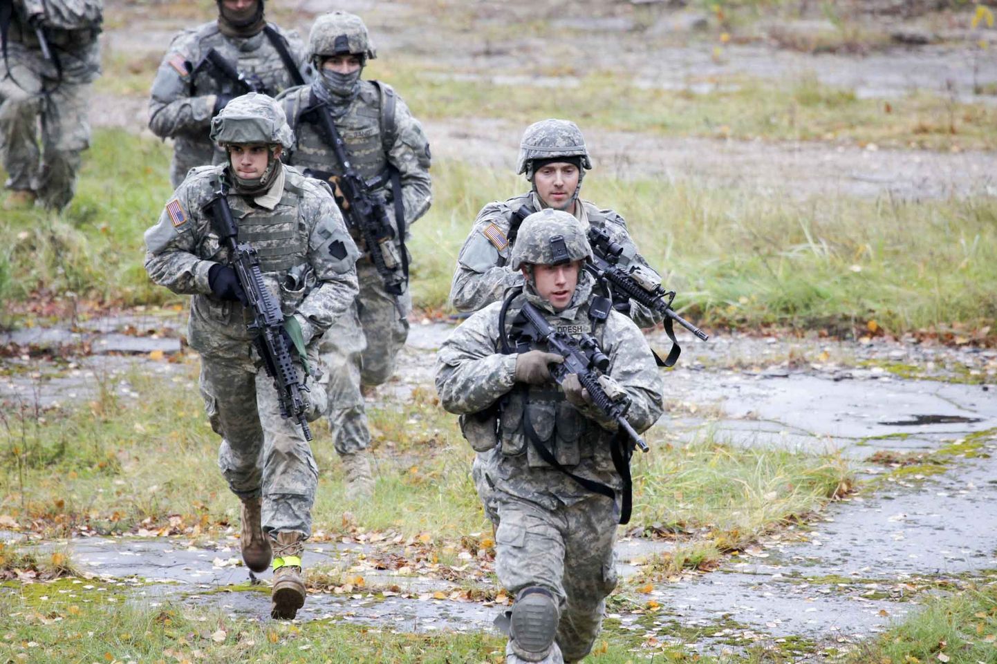 USA sõdurid 2010. aastal õppustel Lätis.