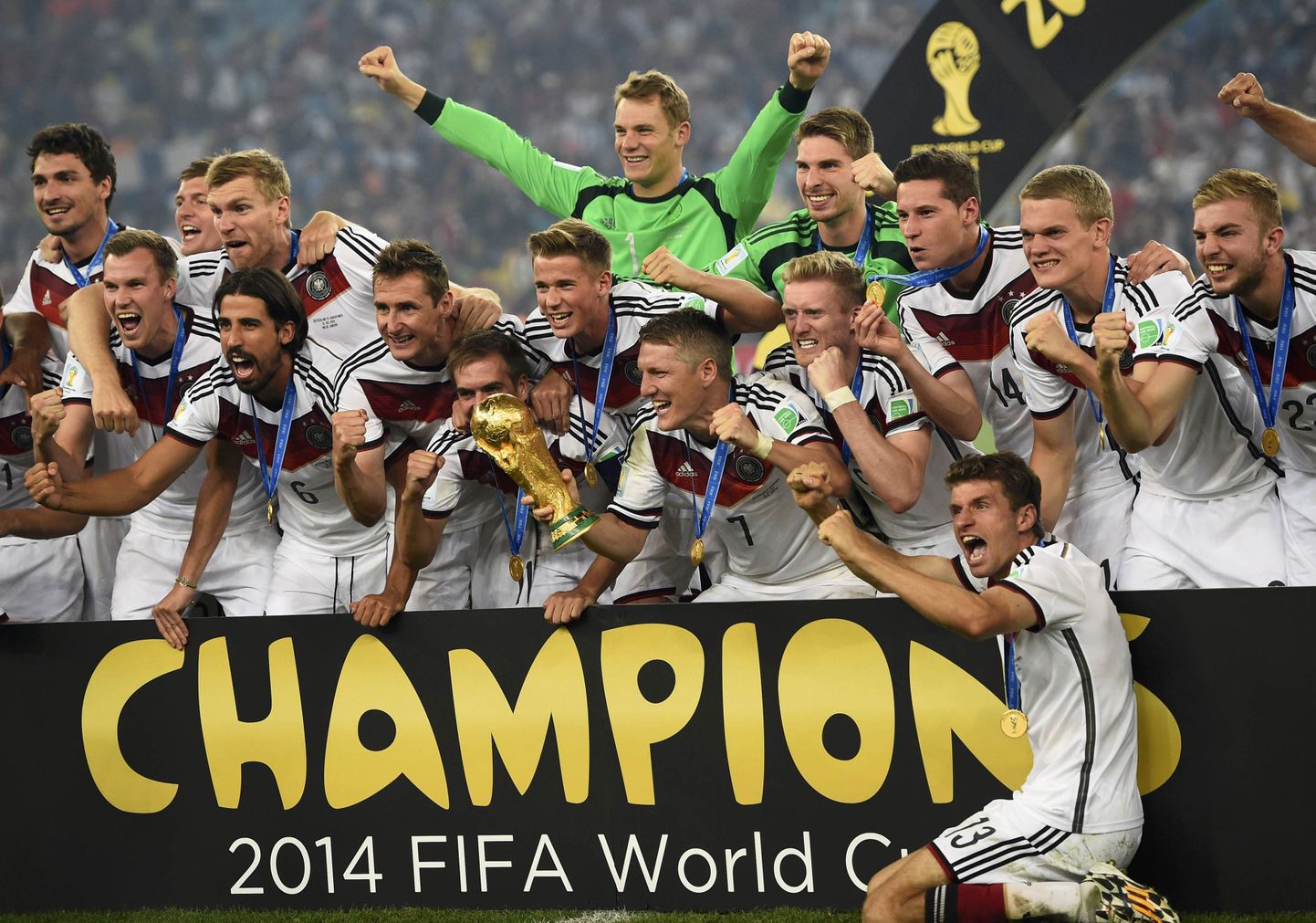 Jalgpalli valitsev maailmameister on Saksamaa koondis.