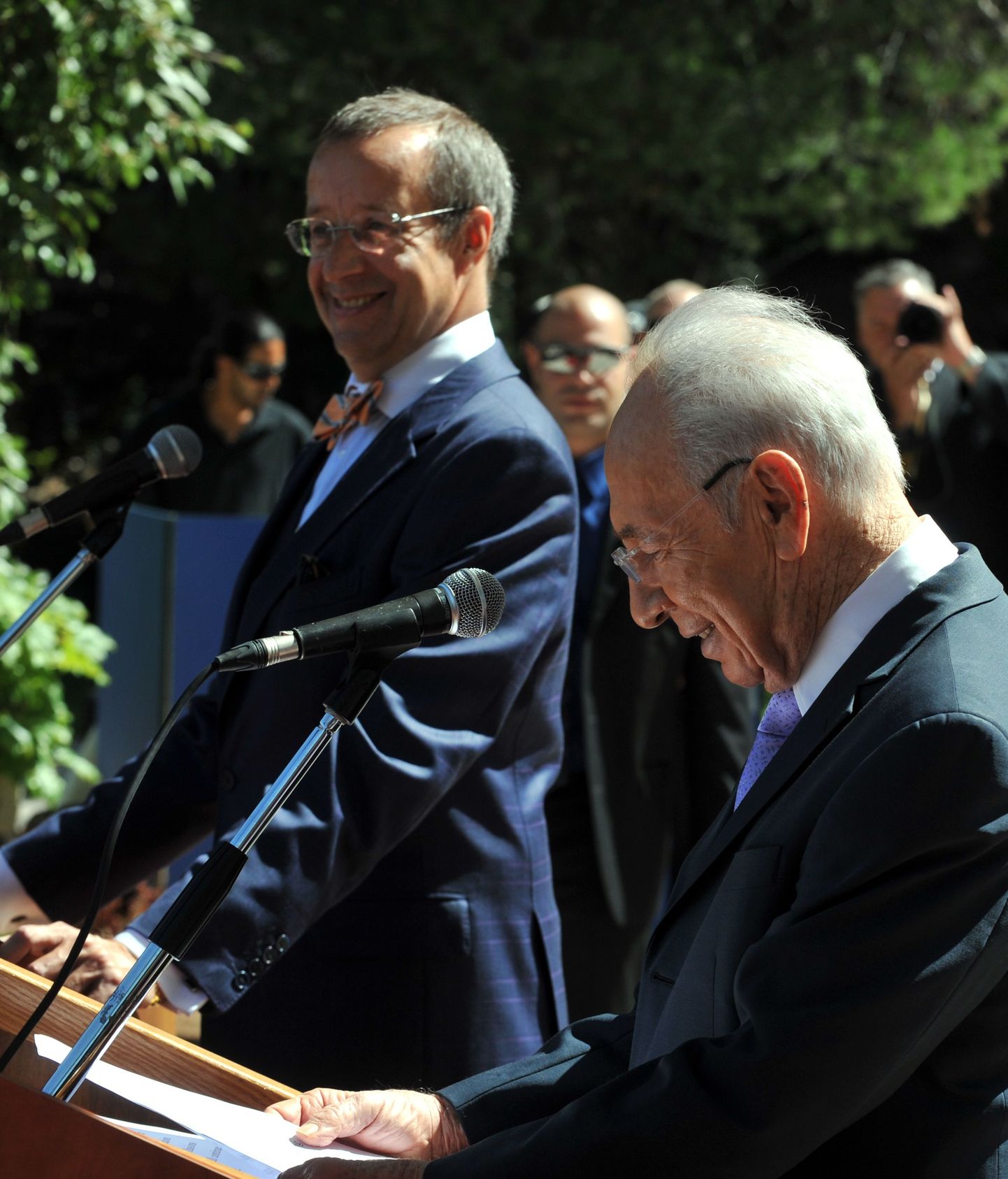 President Toomas Hendrik Ilvese kohtumine president Shimon Peresiga