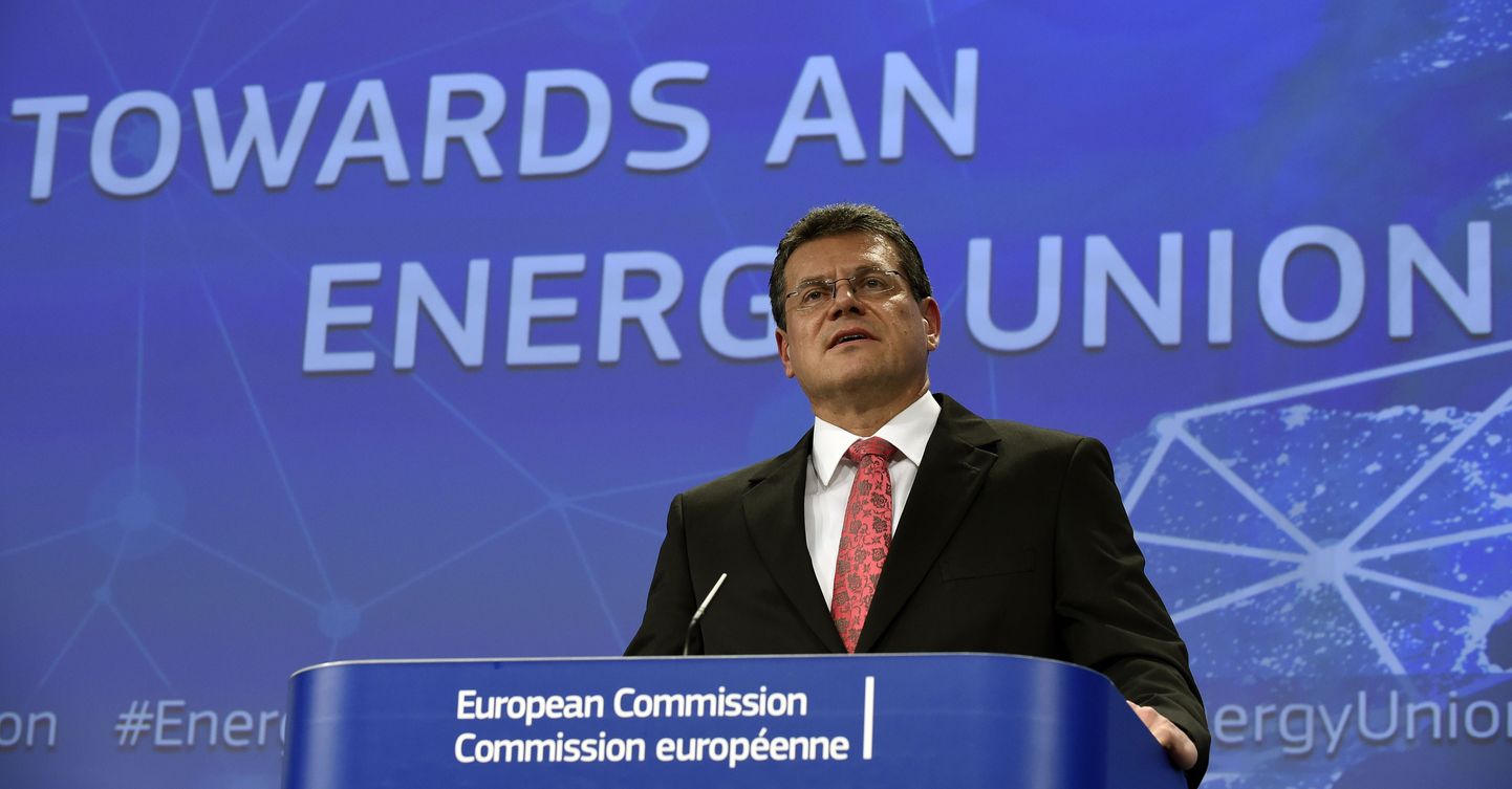 Eurovolinik Maroš Šefčovič kuulutas välja energialiidu loomise.