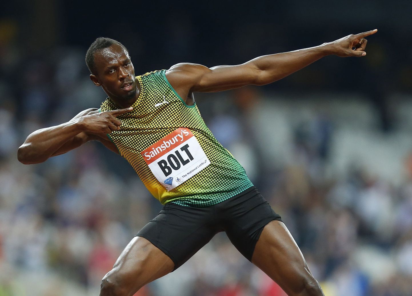 Jamaica koondise suurim staar Usain Bolt.