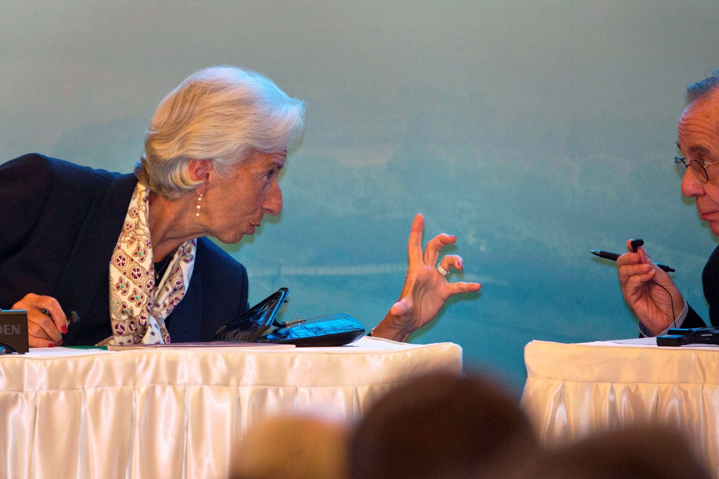 IMF-i juhataja Christine Lagarde ja Itaalia majandusminister Pietro Carlo Padoan.