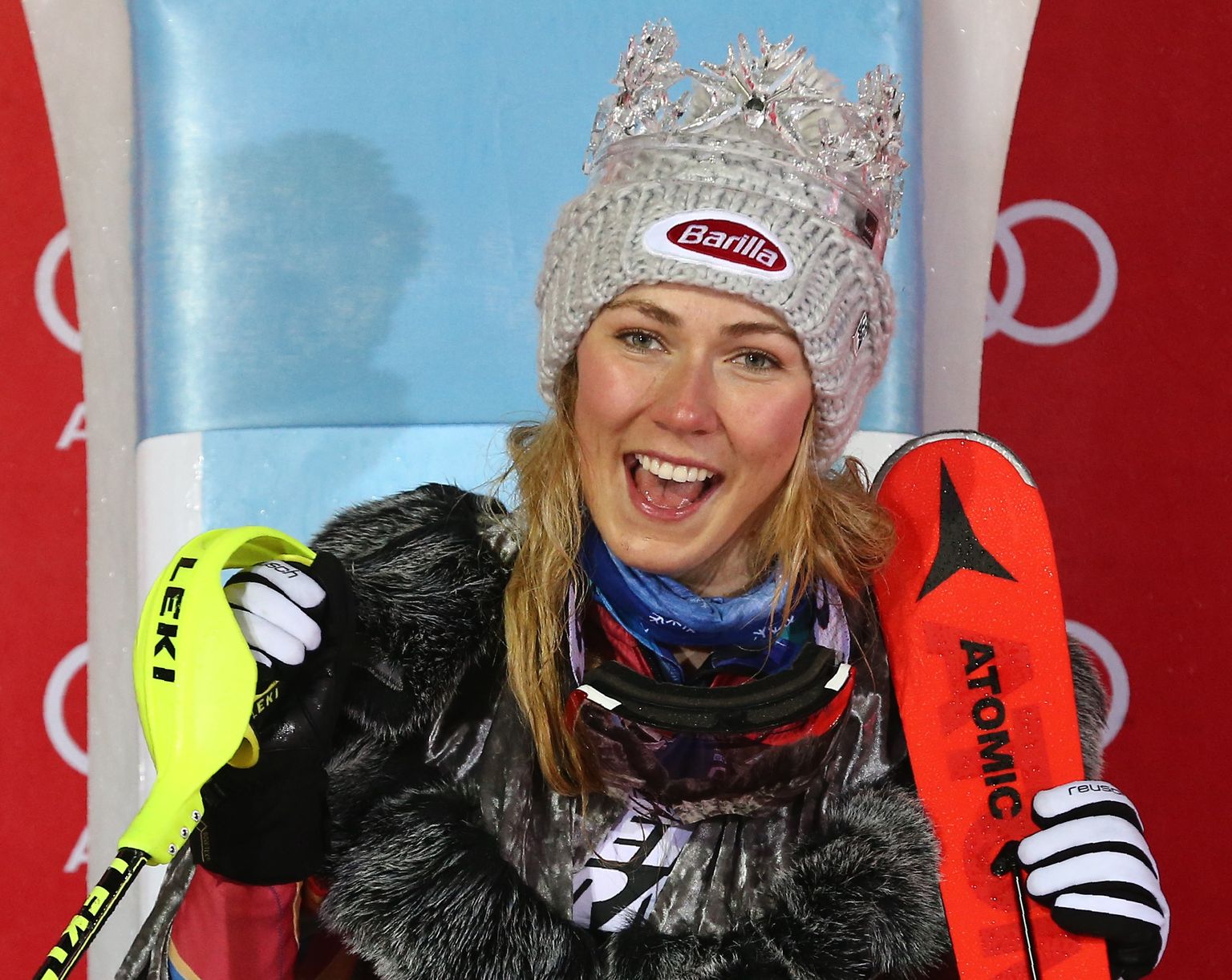 Kolmapäeval Zagrebis võitis Mikaela Shiffrin karjääri 38. MK-etapi. Auhinnaks oli kristallist kroon.