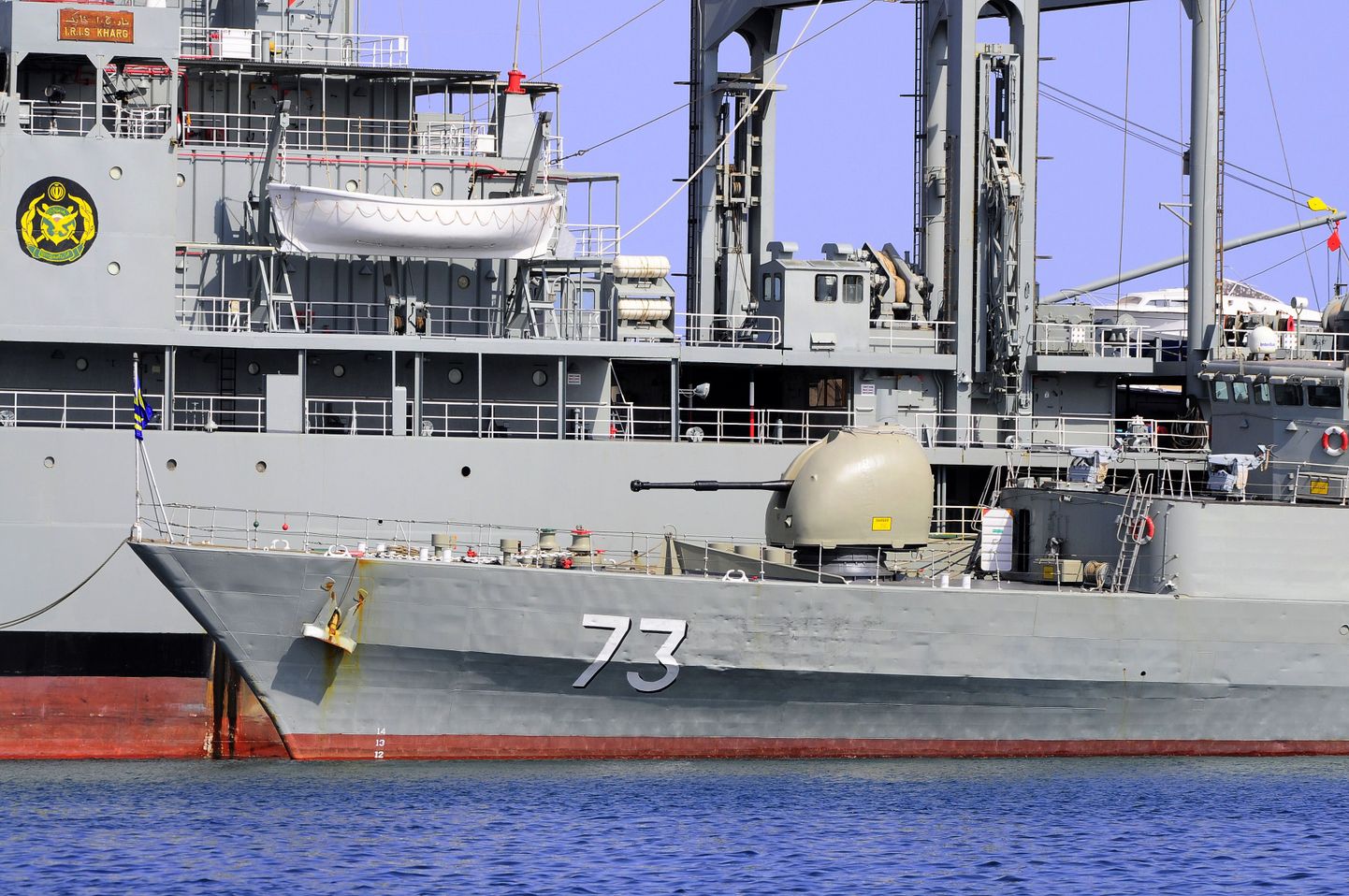 Kaks Iraani sõjalaeva Khark (tagumine) ja Sabalan Port Sudanis mullu septembris.