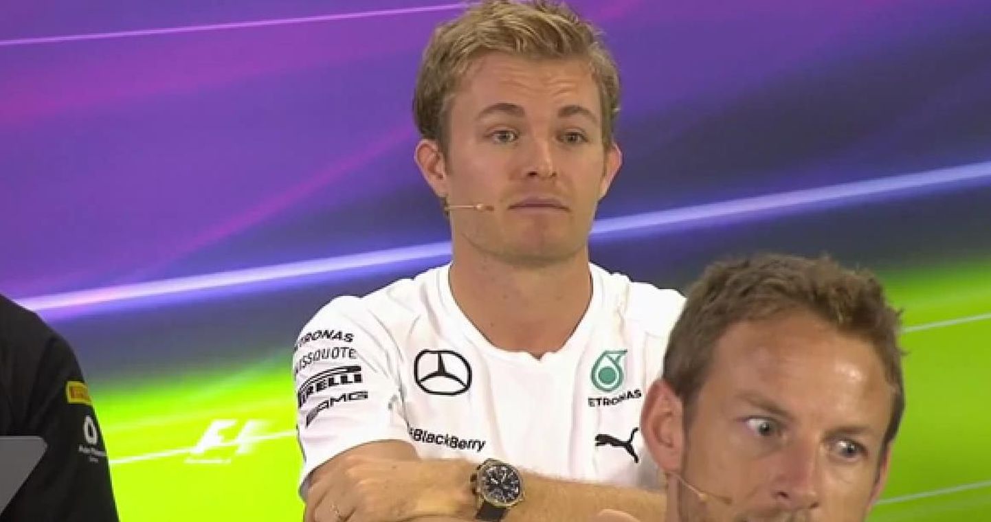 Nico Rosberg, tema ees Jenson Button.