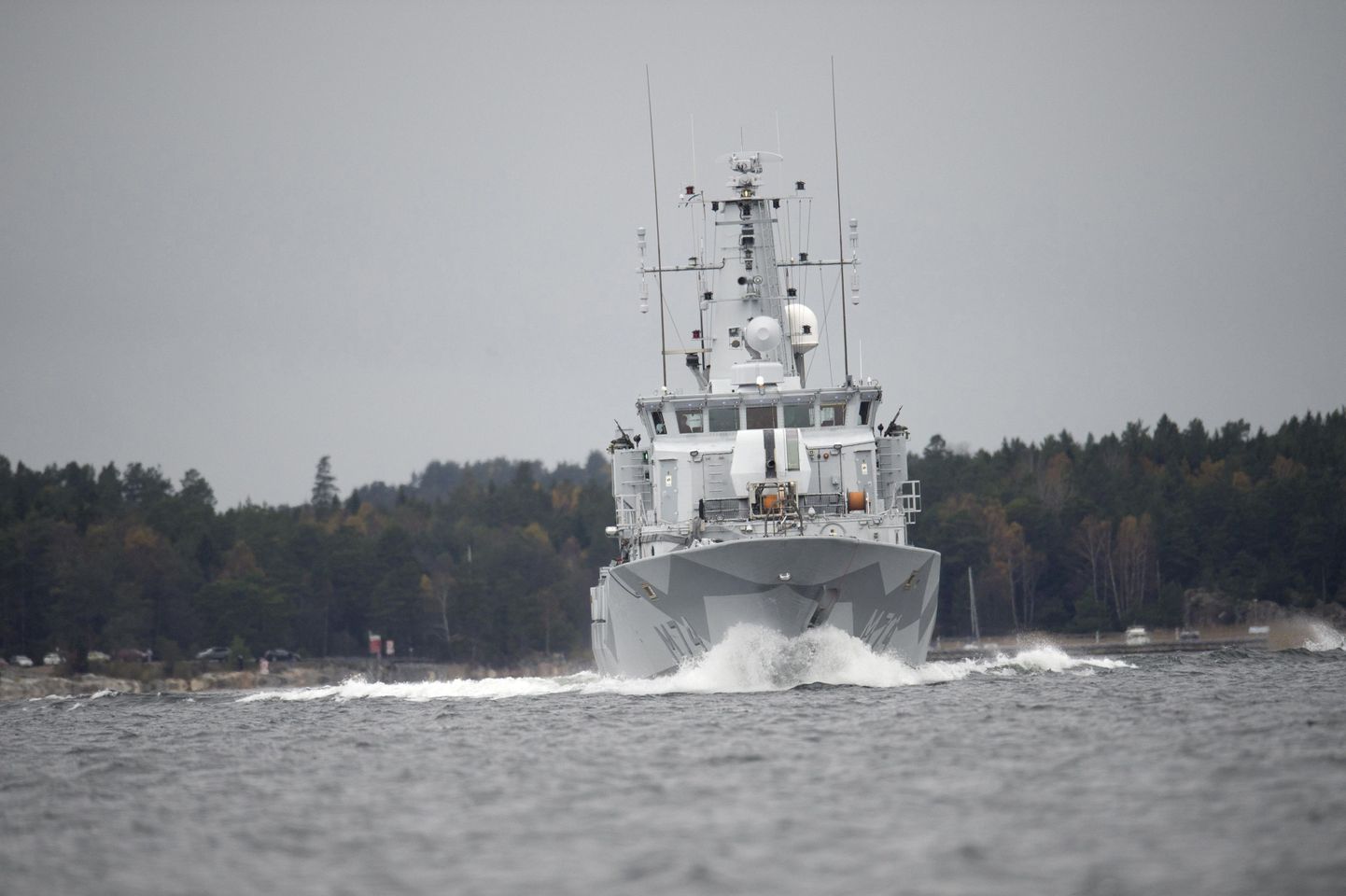 Stockholmi saarestikus korraldatud otsingutest võttis osa ka mereväe miinijahtija HMS Kullen.