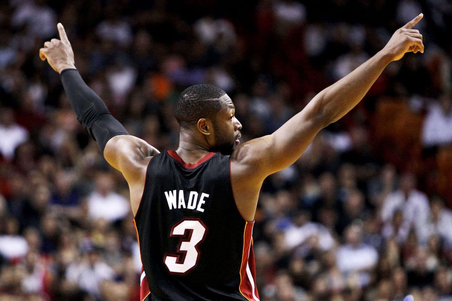 Miami Heati tagamängija Dwyane Wade.
