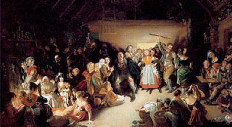 Helovīna ballīte 1832.gadā Īrijā 