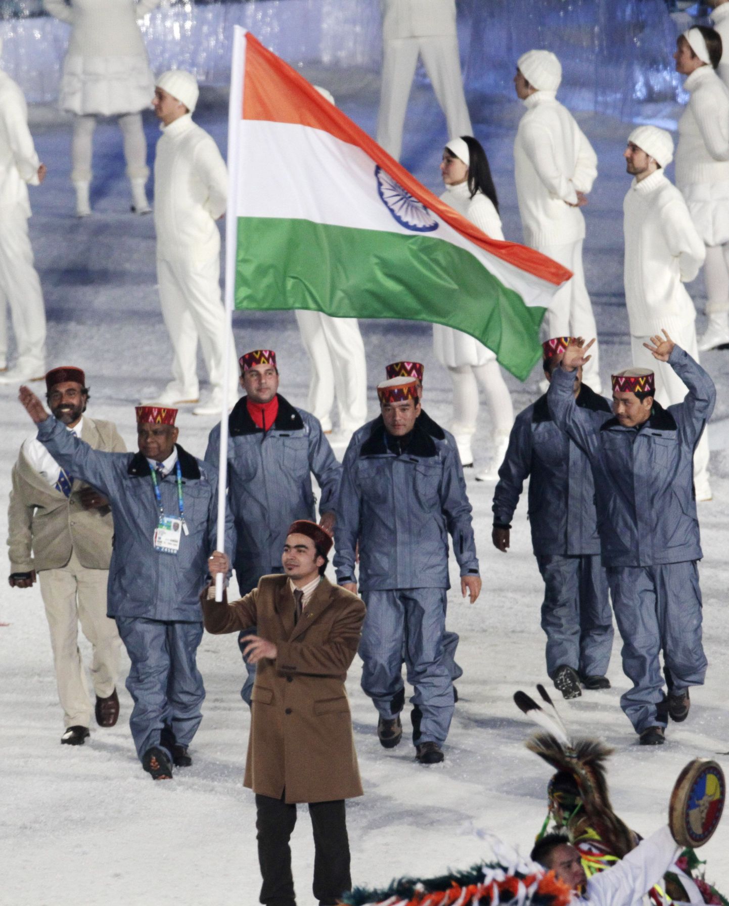 India esindajad Vancouveri taliolümpiamängude avatseremoonial
