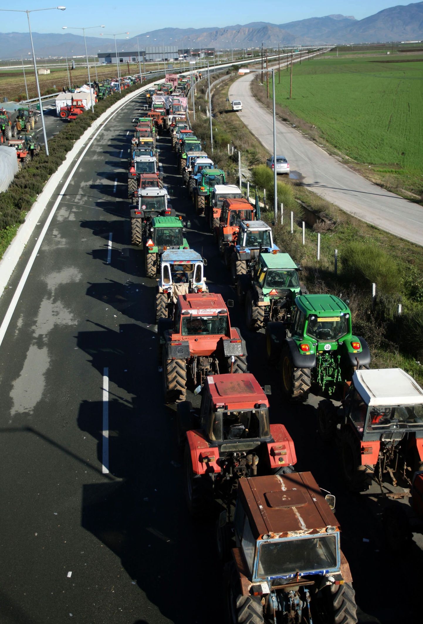 Одна из акций протеста фермеров в ЕС