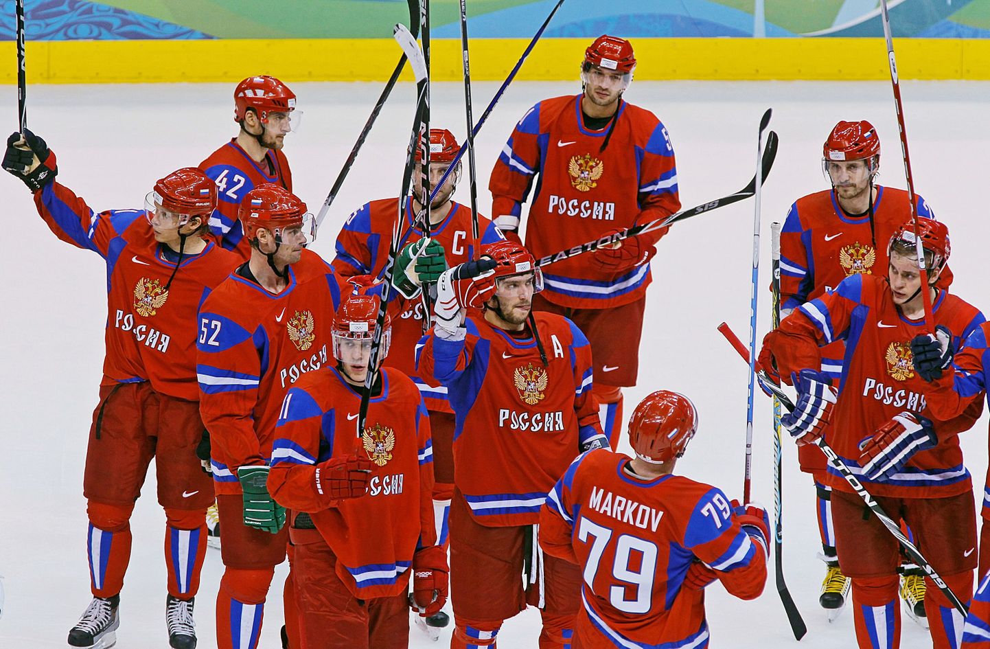 Venemaa hokikoondis Vancouveri olümpial.