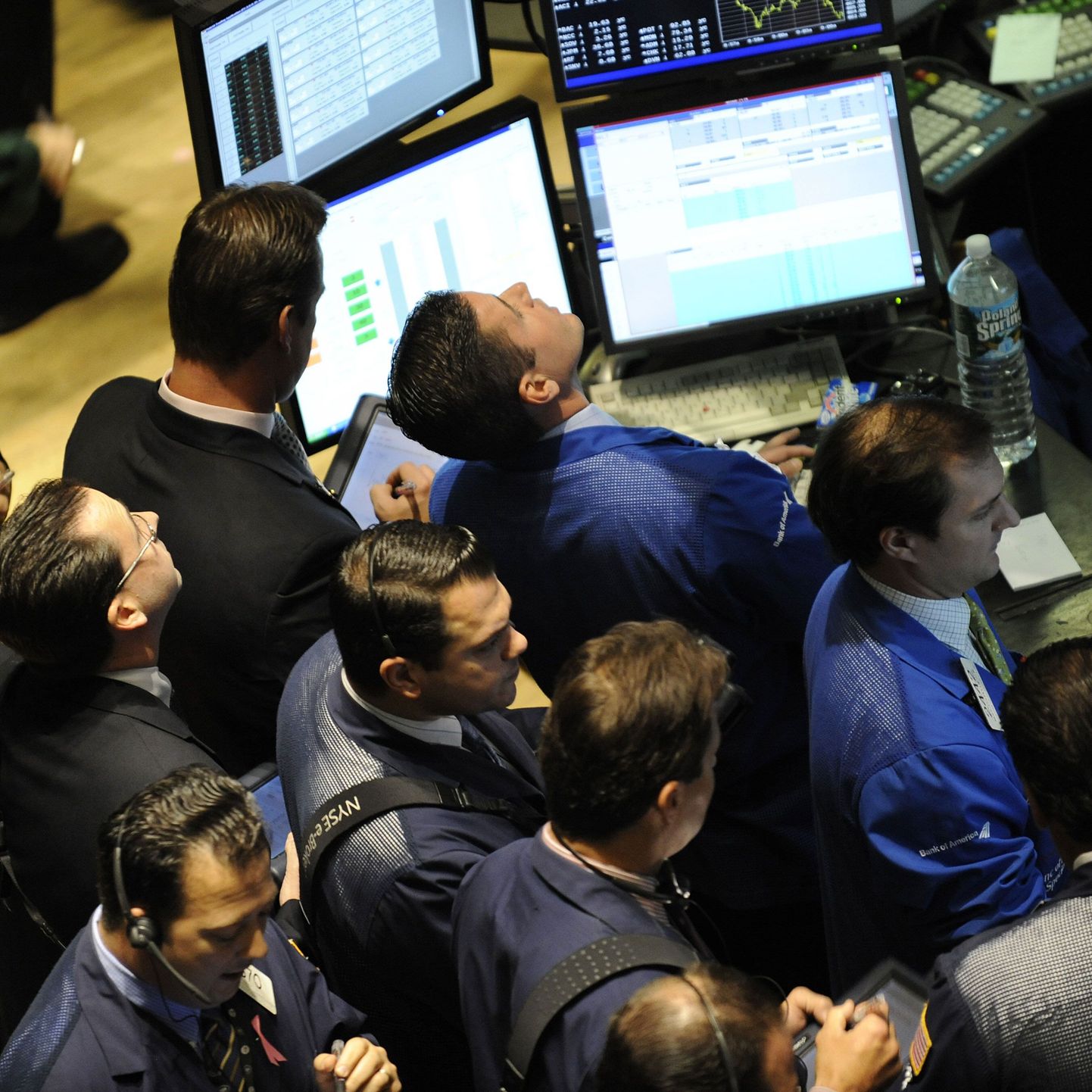 Maaklerid New Yorgi börsil 10. oktoobril 2008.