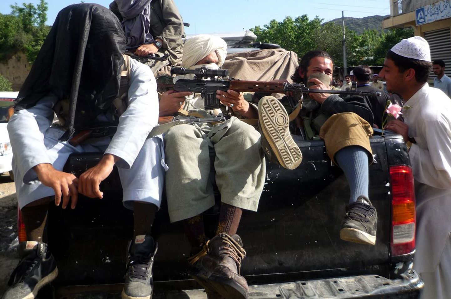 Talibani võitlejad Pakistanis.