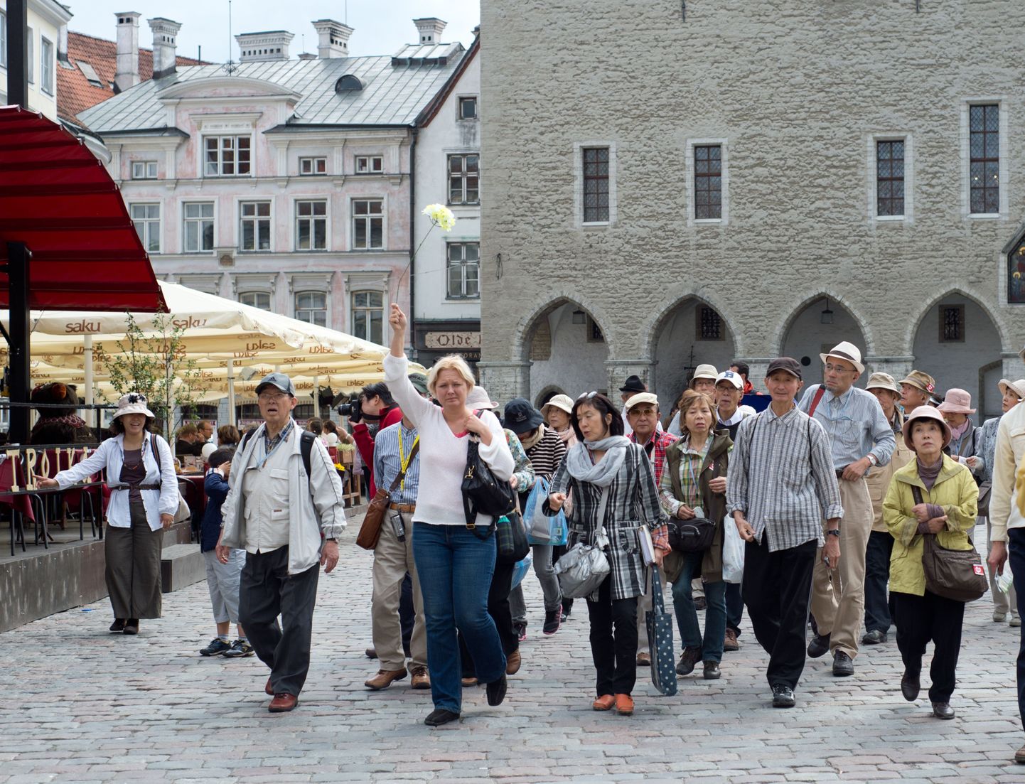 Туристы в Старом городе.