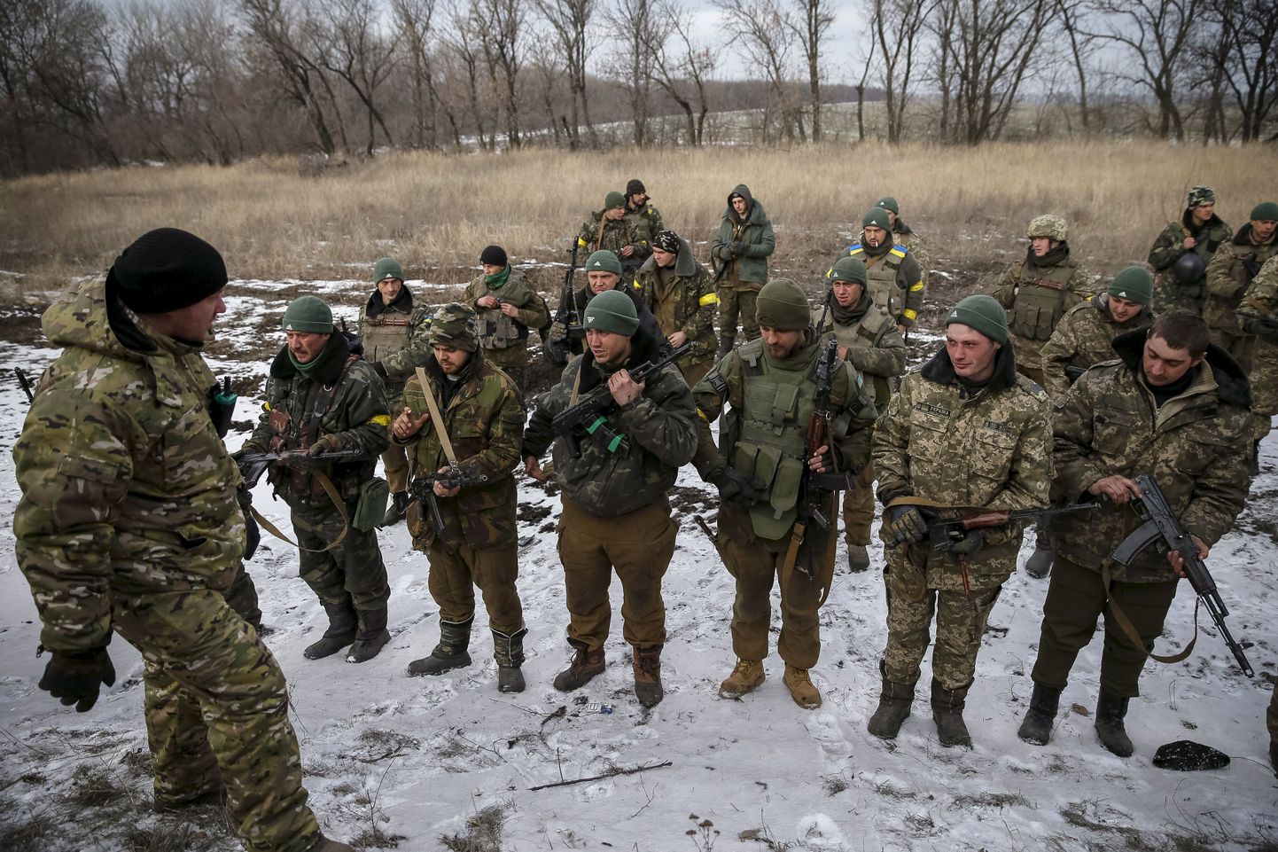 Ukraina armee võitlejad.