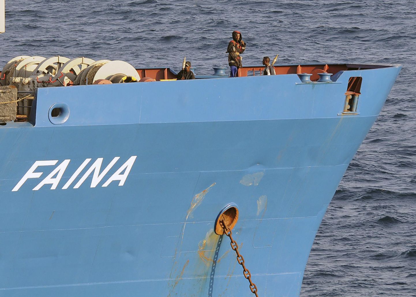 Piraadid Ukraina kaubalaeva Faina tekil.