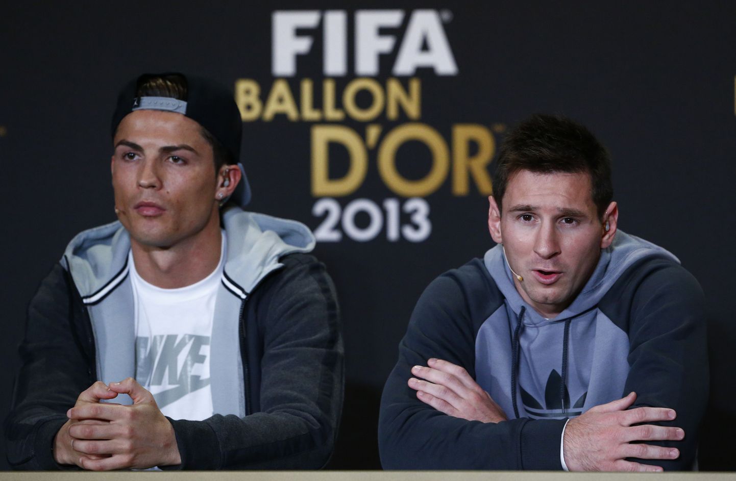 Cristiano Ronaldo (vasakul) ja Lionel Messi