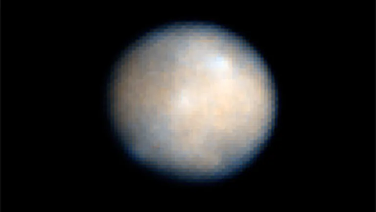Cerera fotogrāfijā, ko 2004.gada 24.janvārī uzņēma Hubble kosmiskais teleskops