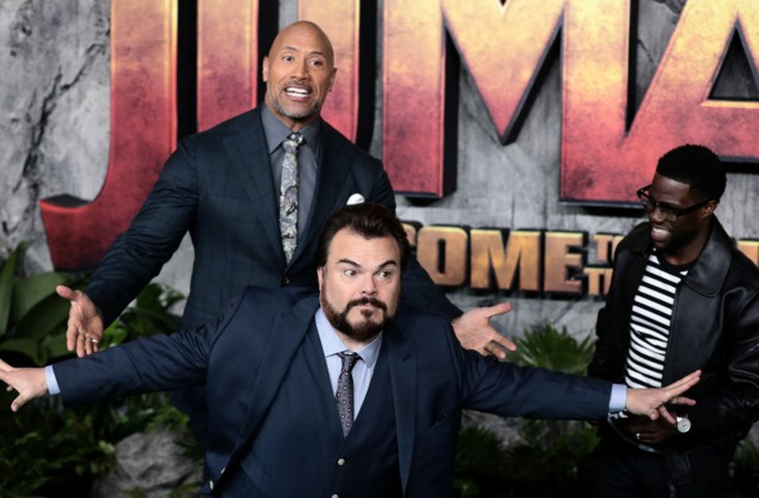 Dwayne Johnson, Jack Black un Kevin Hart («Džumandži: Laipni lūgti džungļos» («Jumanji: Welcome to the Jungle»))