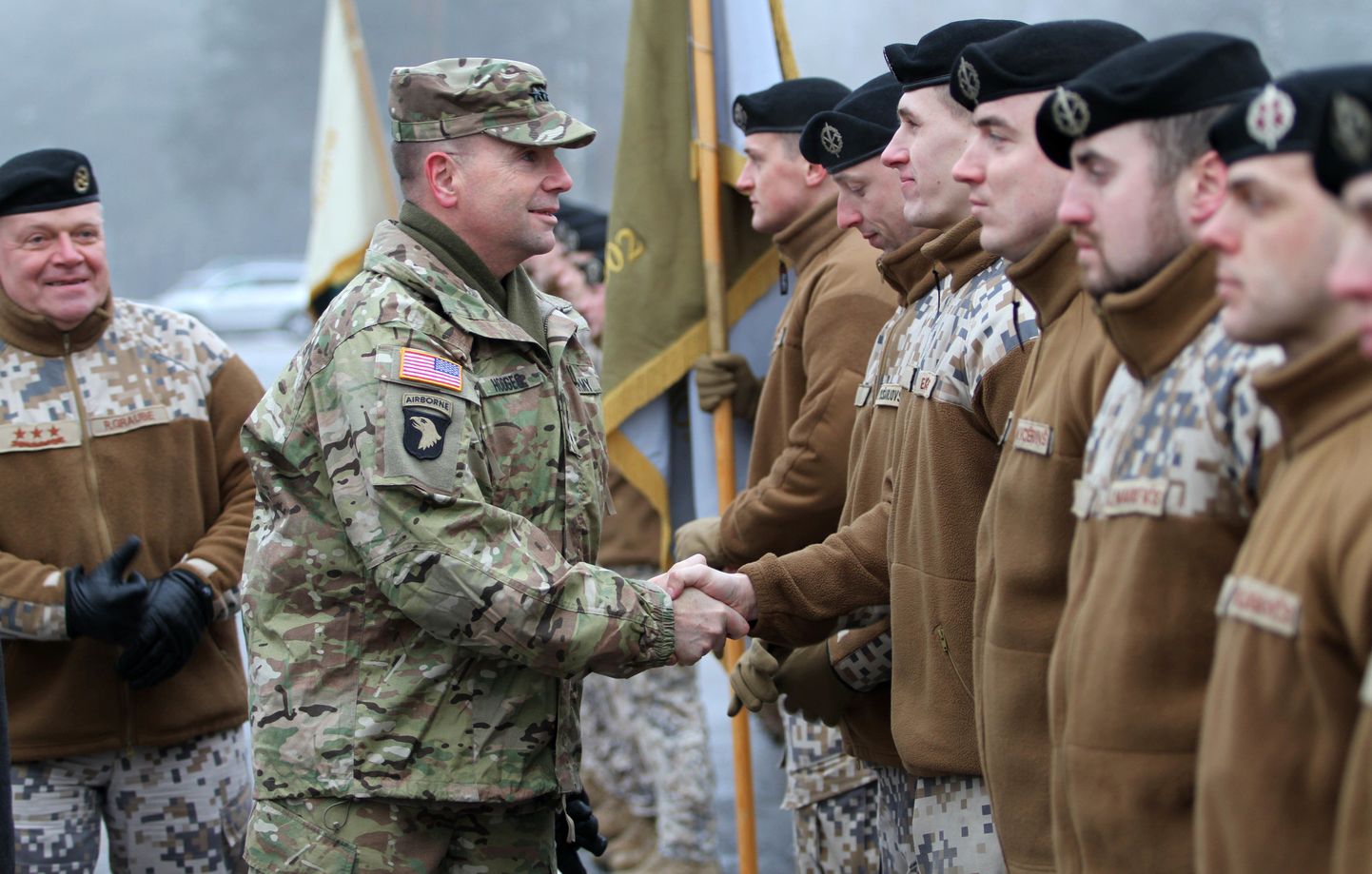 USA maavägede ülem kindralleitnant Ben Hodges Lätis Adažis 19. jaanuaril.