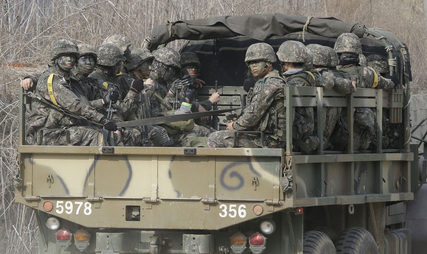 Lõuna-Korea sõdurid.