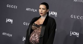 Фото: беременная Ким Кардашян вышла в свет в прозрачном наряде
