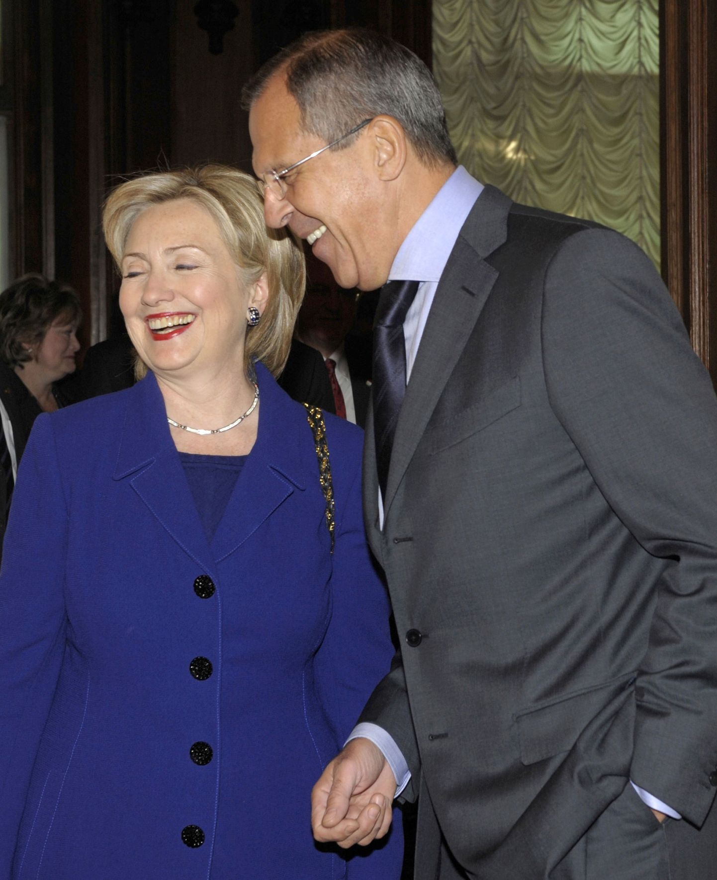 USA välisminister Hillary Clinton koos Vene kolleegi Sergei Lavroviga.