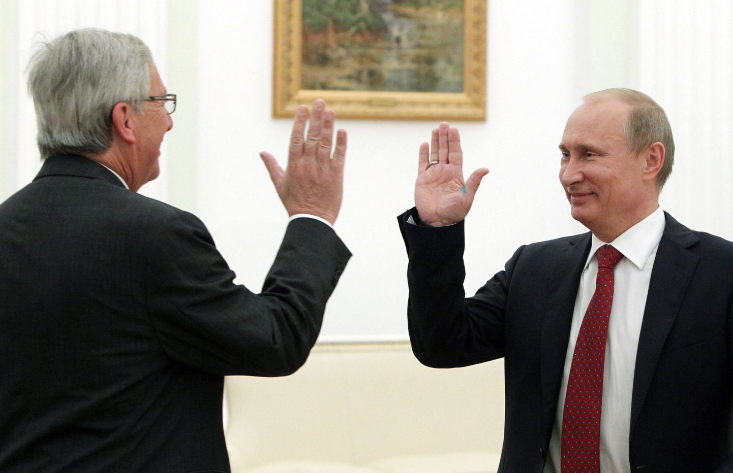 Jean-Claude Juncker ja Vladimir Putin