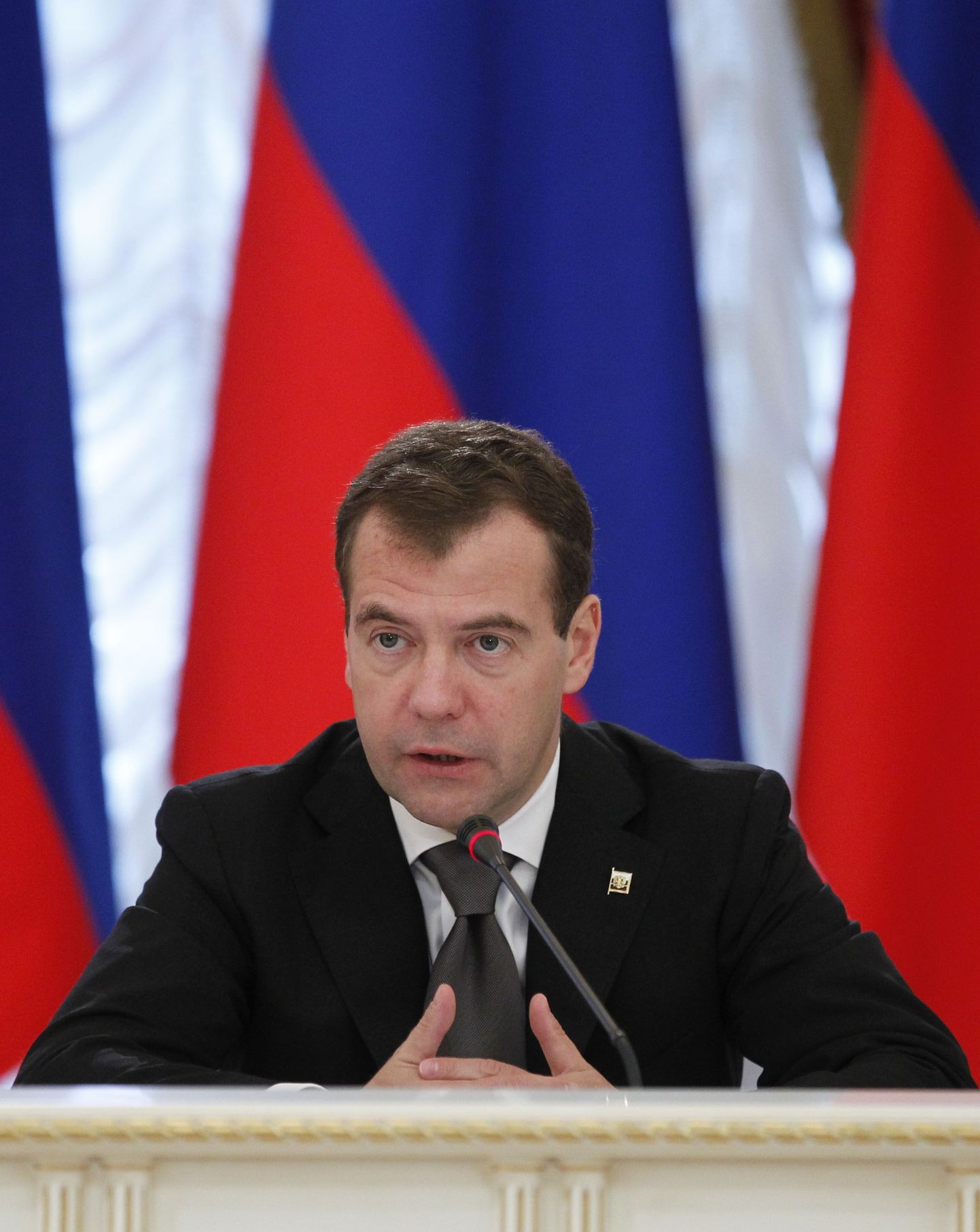 Vene president Dmitri Medvedev.