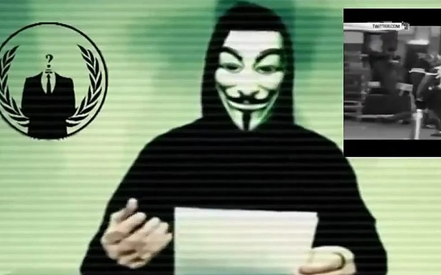 Kaader Anonymous'e sõjakuulutusest