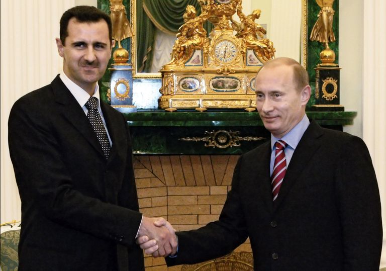 Bashar al-Assad ja Vladimir Putin 2006. aastal. Foto: Scanpix