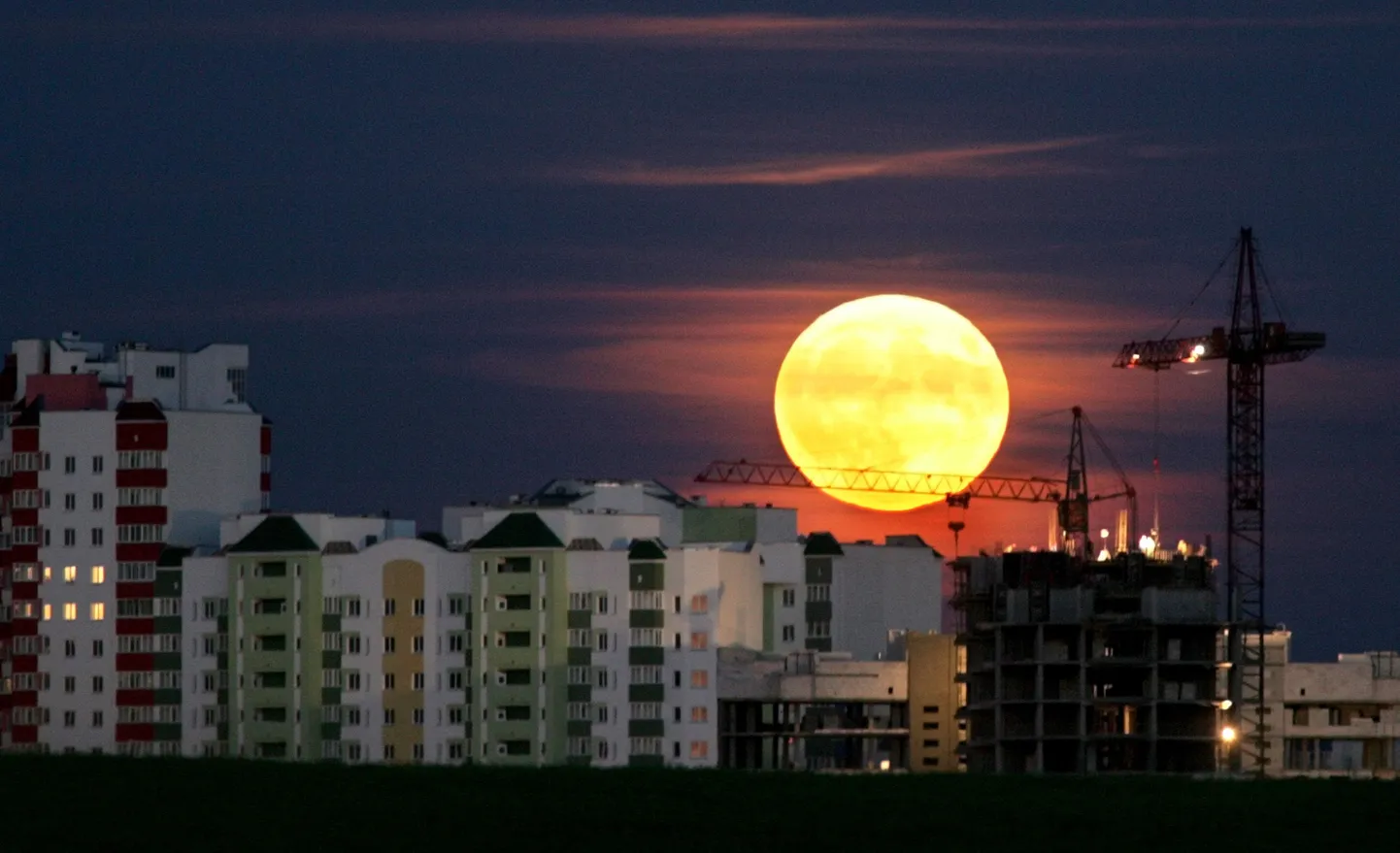 Kuu eile Minskis.