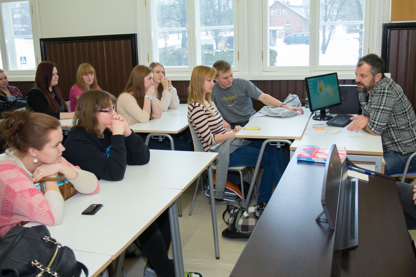 Muuhulgas rääkis Marques õpilastele seda, et suurimaks murekohaks Eestis peab ta demograafilisi probleeme.