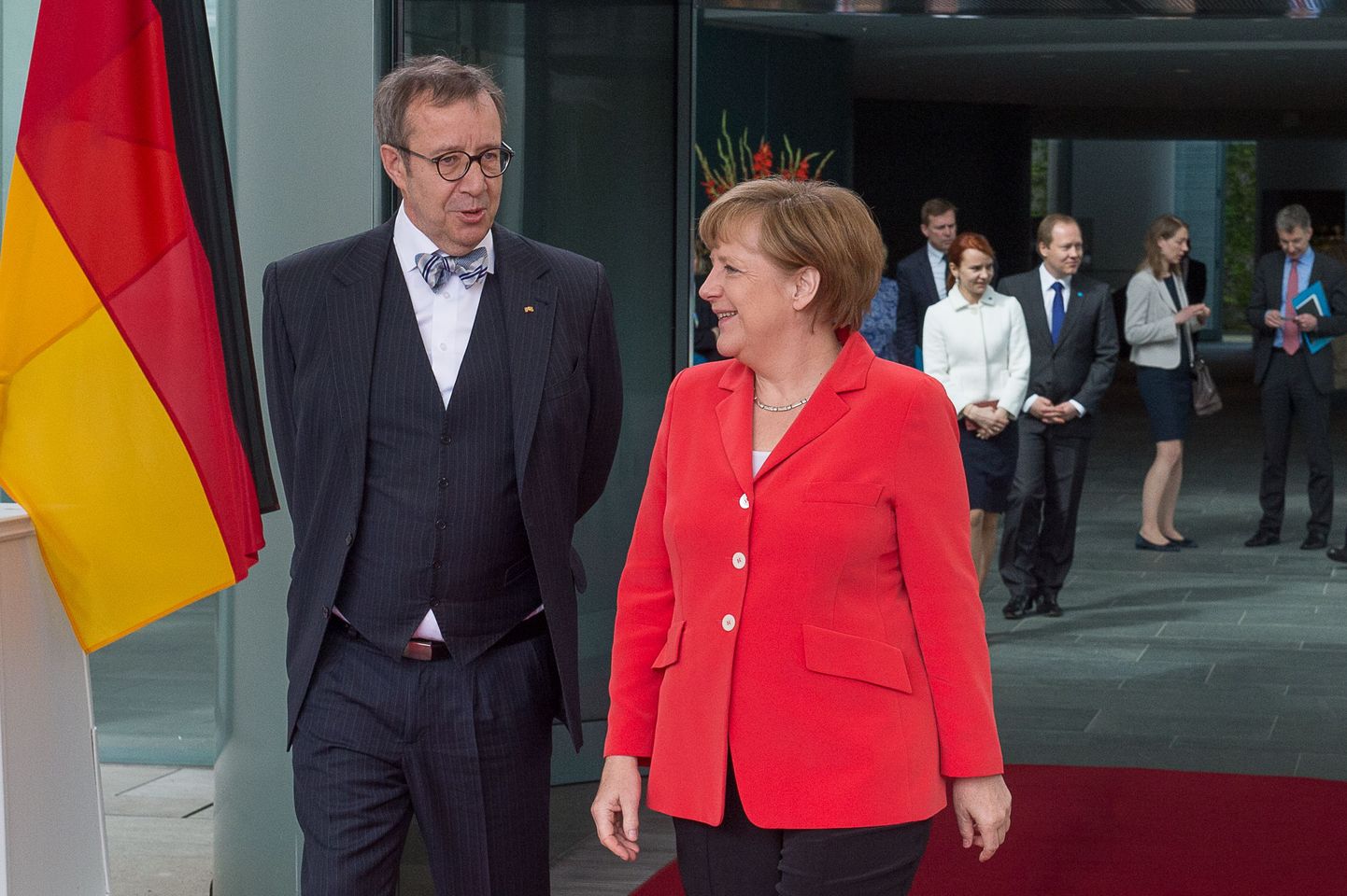 Toomas Hendrik Ilvese kohtumine Angela Merkeliga.