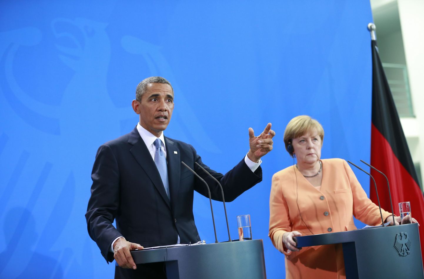 USA president Barack Obama ja Saksamaa kantsler Angela Merkel