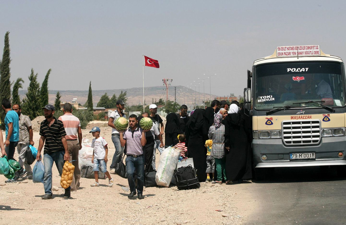 Süüria põgenikud Lõuna-Türgis.