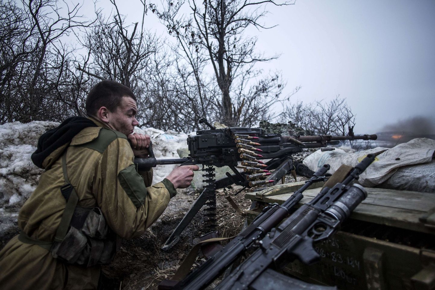 Venemeelne separatist Donetski oblastis Debaltseves.